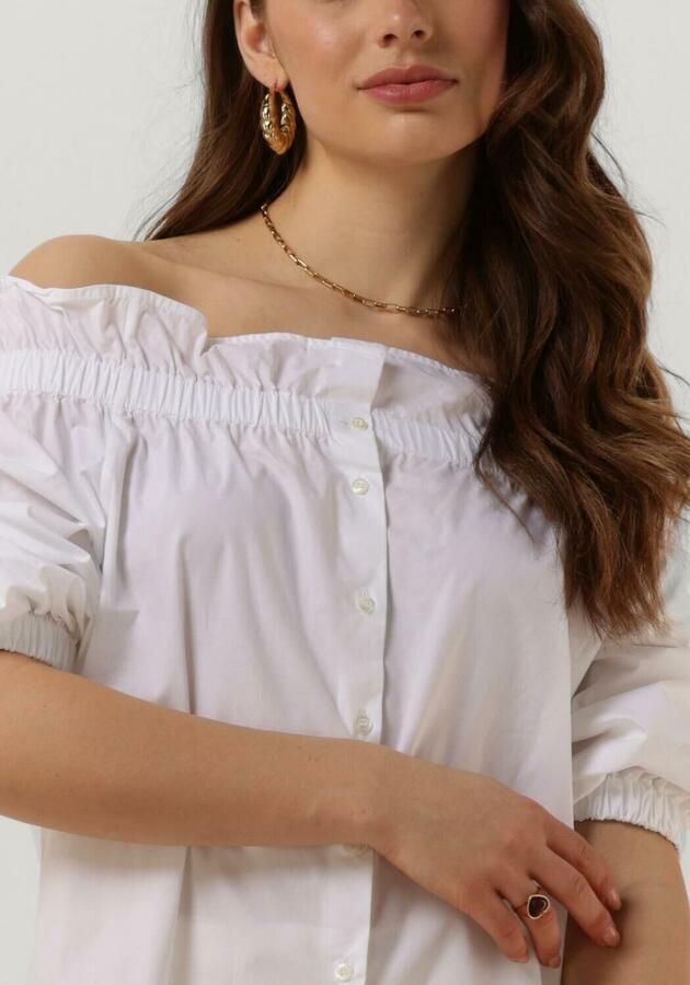MOS MOSH Witte Off-Shoulder Rosario Blouse White Dames - Foto 3