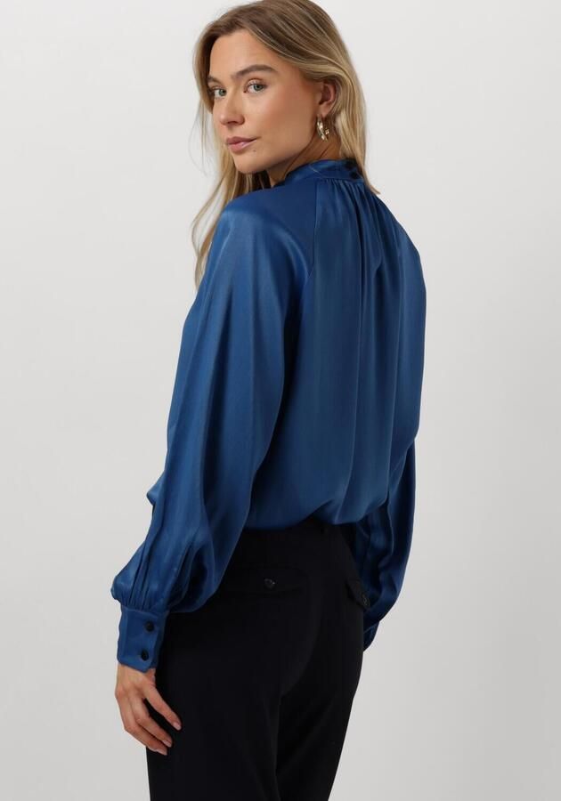 MOS MOSH Elegante Gedrapeerde Blouse Set Sail Blue Dames - Foto 2