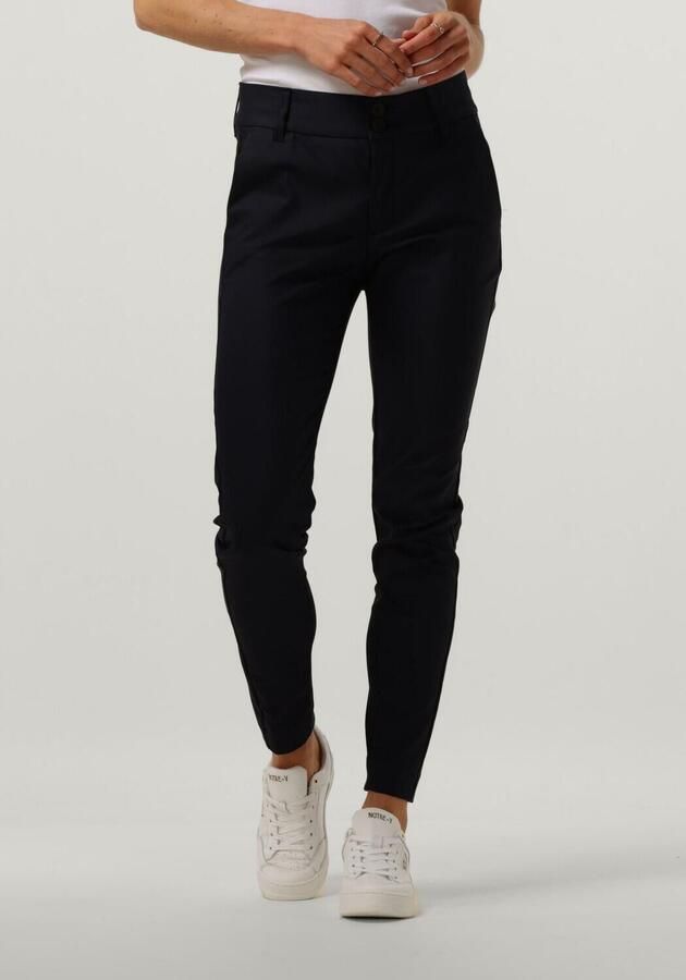 MOS MOSH Dames Broeken Blake Night Pant Sustainable Donkerblauw - Foto 4