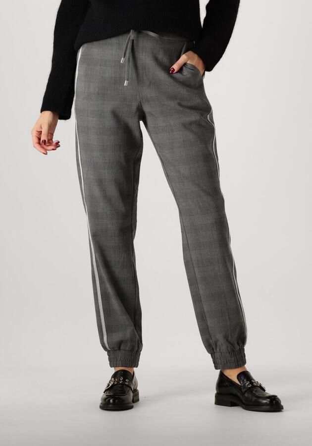 MOS MOSH Sportieve Elastische Taille Gestreepte Broek Gray Dames - Foto 4