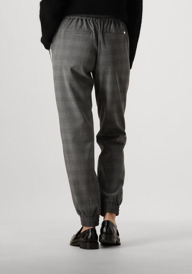 MOS MOSH Sportieve Elastische Taille Gestreepte Broek Gray Dames