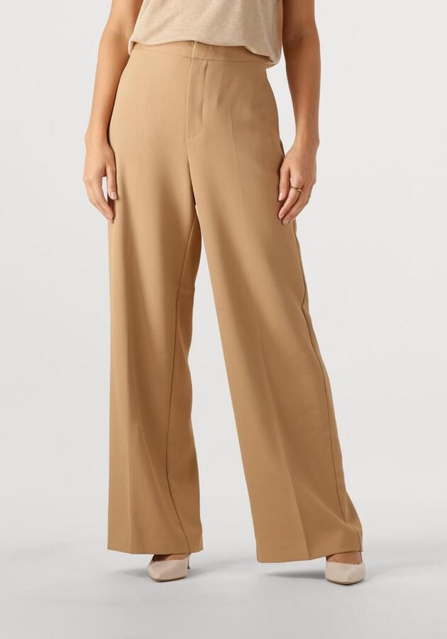 MOS MOSH Stoffen broek met wijde pijpen en persplooien model 'Leya' - Foto 4