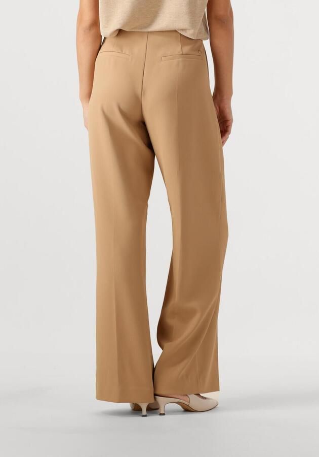 MOS MOSH Stoffen broek met wijde pijpen en persplooien model 'Leya'