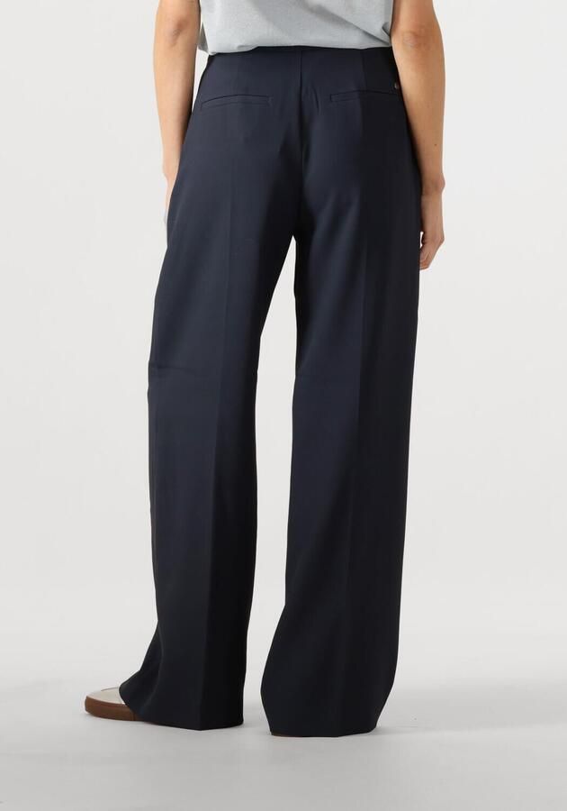 MOS MOSH Stoffen broek met wijde pijpen en persplooien model 'Leya'