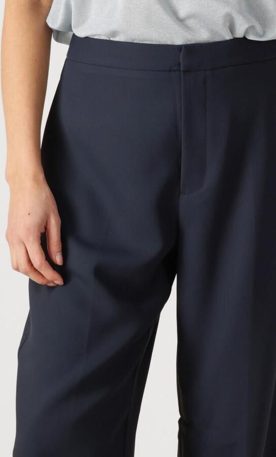 MOS MOSH Stoffen broek met wijde pijpen en persplooien model 'Leya' - Foto 2