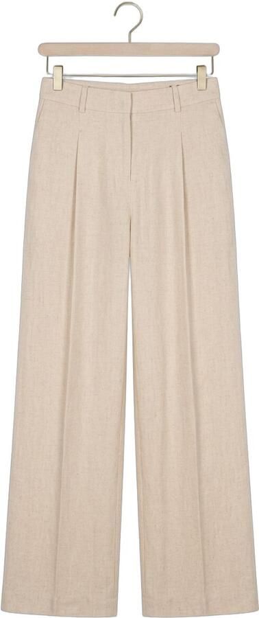 MOS MOSH Wide leg broek van viscosemix met biezen model 'MIssa Coleen' - Foto 4