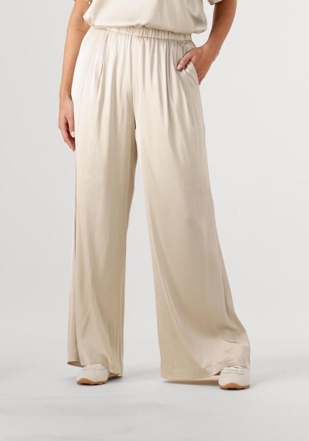 MOS MOSH Wide leg stoffen broek met platte plooien model 'RITA' - Foto 4