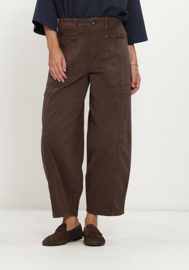 MOS MOSH Dames Broeken Mmrosy Via Pant Bruin