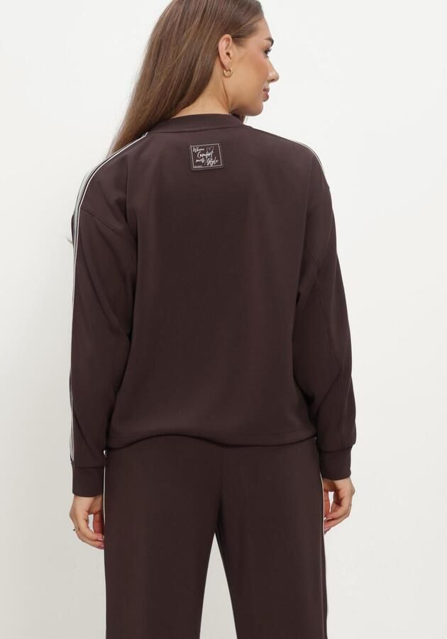 MOS MOSH Dames Jassen Mmardie Ls Zip Sweatcardigan Bruin - Foto 4