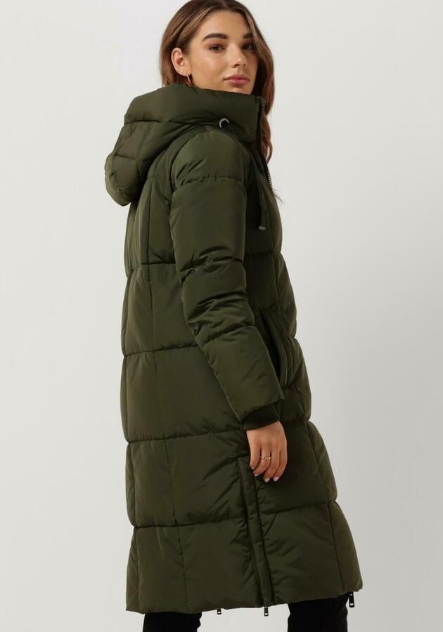 MOS MOSH Gewatteerde lange jas met opstaande kraag model 'Nova'