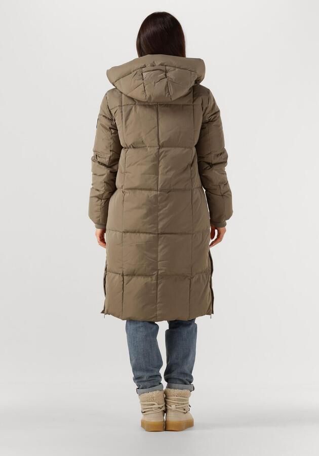 MOS MOSH Dames Jassen Nova Square Down Coat Khaki - Foto 2
