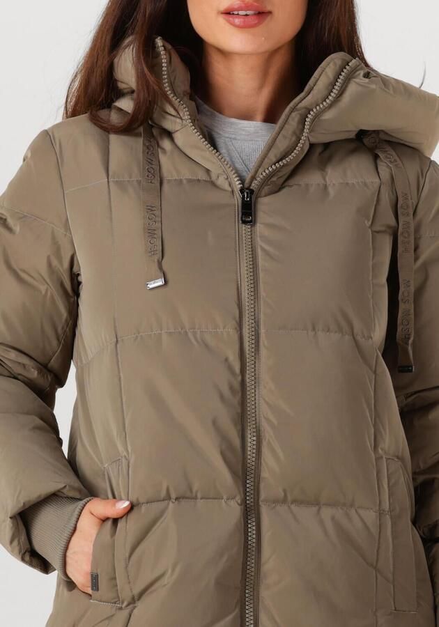 MOS MOSH Dames Jassen Nova Square Down Coat Khaki - Foto 3