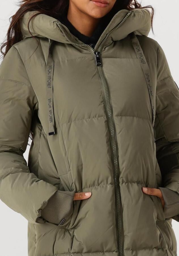 MOS MOSH Dames Jassen Nova Square Down Coat Olijf