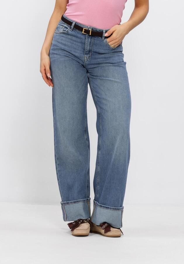 MOS MOSH Wide fit Jeans met vaste zoom Model 'Dara'