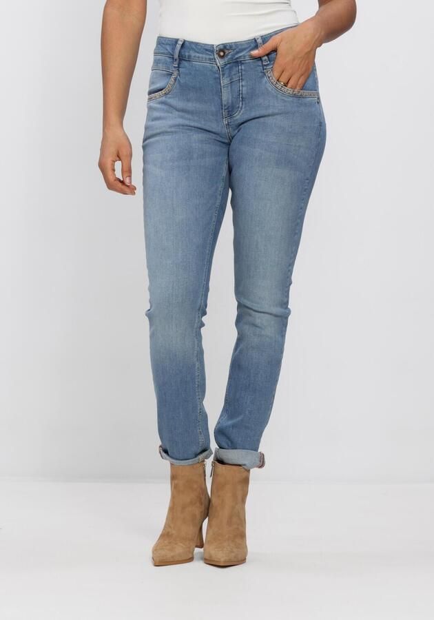 MOS MOSH Dames Jeans Mmnaomi Salute Emb. Jeans Lichtblauw