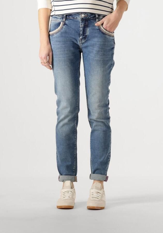 MOS MOSH Klassieke Cropped Jeans met Stijlvolle Details Blue Dames - Foto 4