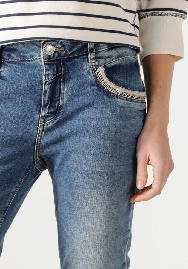 MOS MOSH Klassieke Cropped Jeans met Stijlvolle Details Blue Dames - Foto 2