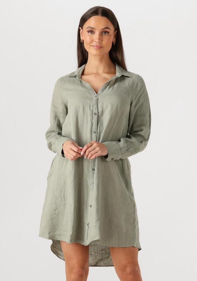 MOS MOSH Dames Jurken Mmrielle Linen Dress Groen - Foto 4
