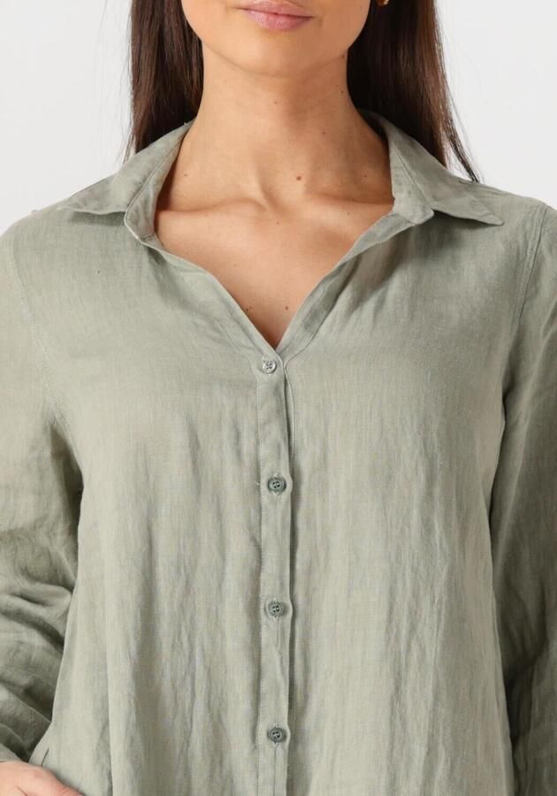 MOS MOSH Dames Jurken Mmrielle Linen Dress Groen