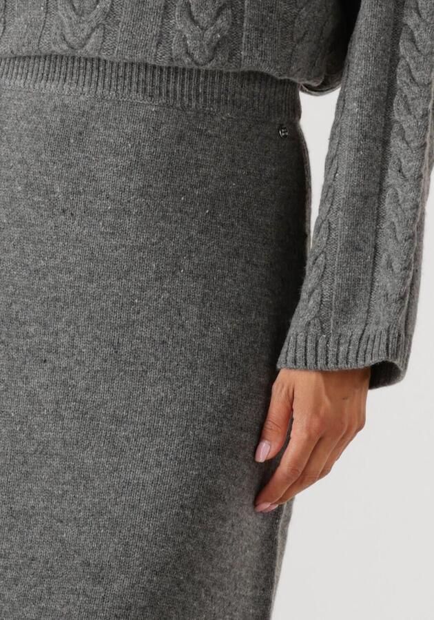 MOS MOSH Wollen rok met geribde zoom model 'Bryndis' - Foto 2