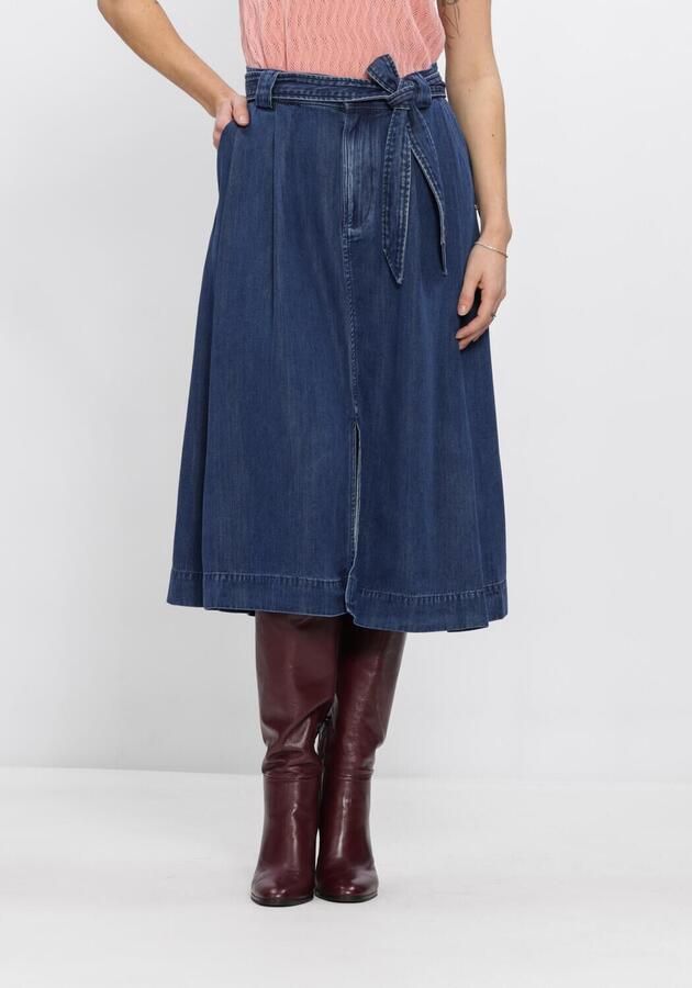 MOS MOSH Dames Rokken Mmkoda Dinem Skirt Blauw