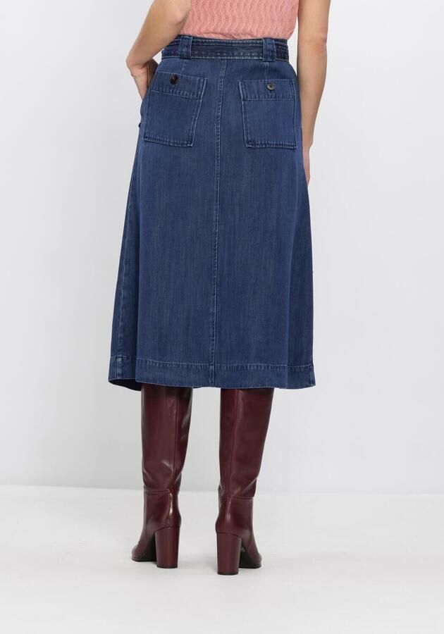 MOS MOSH Dames Rokken Mmkoda Dinem Skirt Blauw - Foto 2