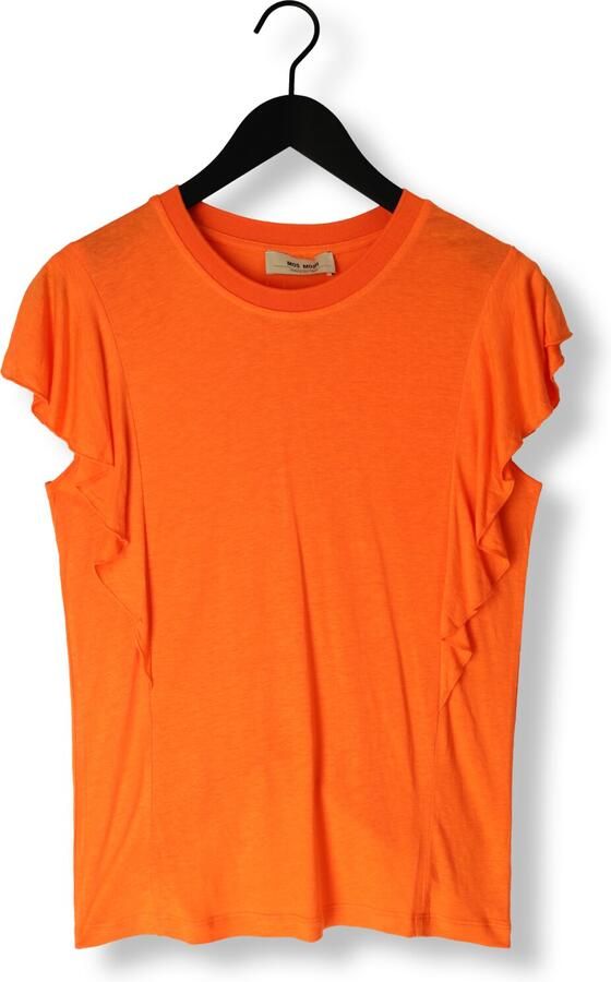 MOS MOSH Dames Tops & T-shirts Flounce Tee Koraal - Foto 3