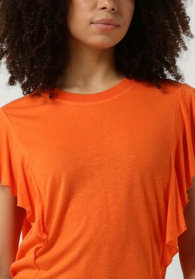 MOS MOSH Dames Tops & T-shirts Flounce Tee Koraal - Foto 2