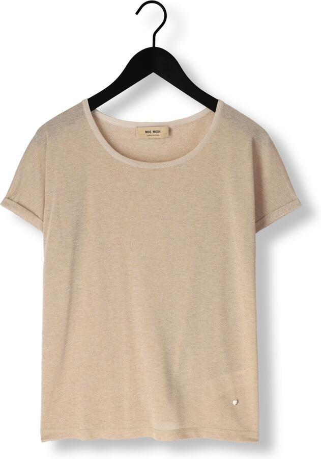 MOS MOSH Glimmer Kay T-shirt Goud Beige Dames
