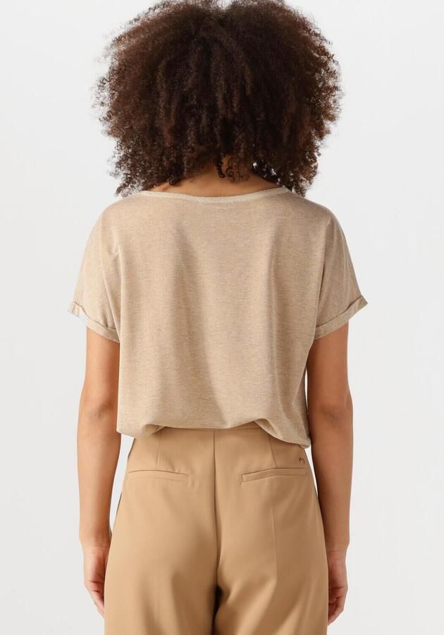 MOS MOSH Glimmer Kay T-shirt Goud Beige Dames - Foto 3