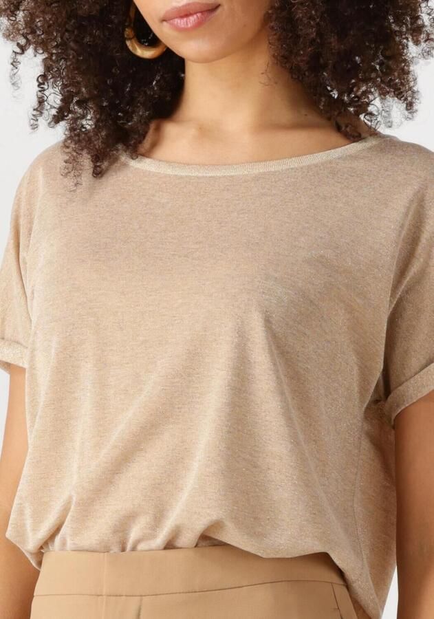 MOS MOSH Glimmer Kay T-shirt Goud Beige Dames - Foto 2