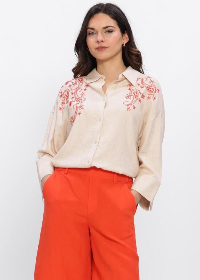 MOS MOSH Dames Tops & T-shirts Mmaudri Coleen Shirt Ecru