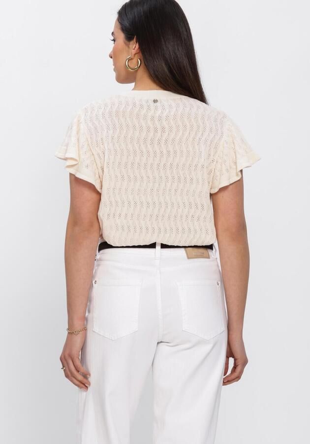 MOS MOSH Dames Tops & T-shirts Mmganna Pattern O-neck Knit Top Creme - Foto 3