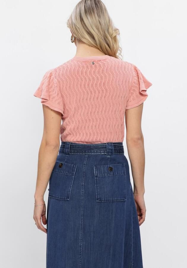 MOS MOSH Dames Tops & T-shirts Mmganna Pattern O-neck Knit Top Roze - Foto 2