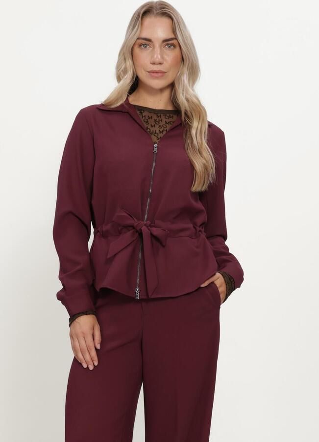 MOS MOSH Dames Tops & T-shirts Mmloretta Mono Mesh Blouse Bordeaux
