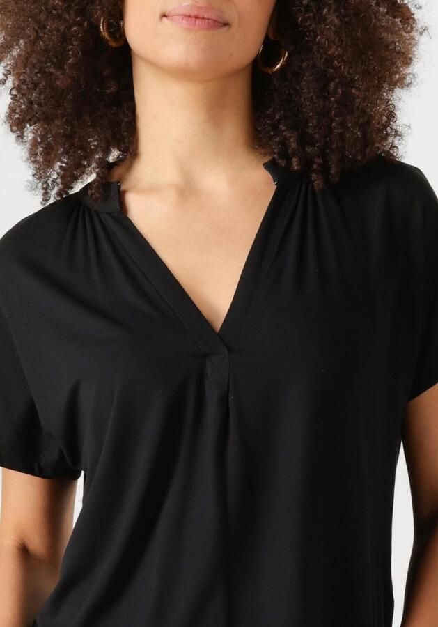 MOS MOSH Vrouwelijke Tee Top met V-Hals Black Dames - Foto 2