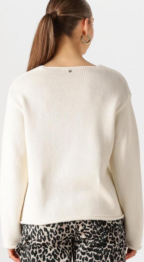 MOS MOSH Dames Truien & Vesten Mmbine Lsv-neck Knit Ecru - Foto 3