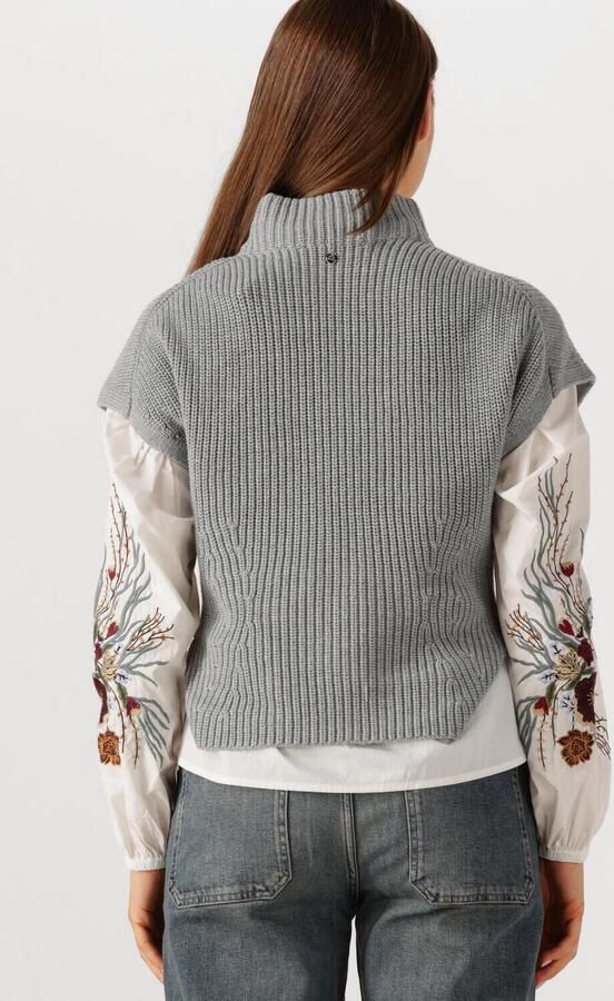 MOS MOSH Dames Truien & Vesten Mmbiola Bine Knit Vest Grijs - Foto 3