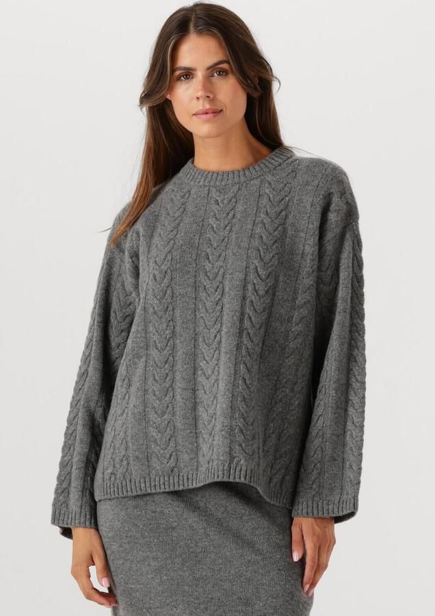 MOS MOSH Dames Truien & Vesten Mmbryndis Crewneck Knit Grijs - Foto 4