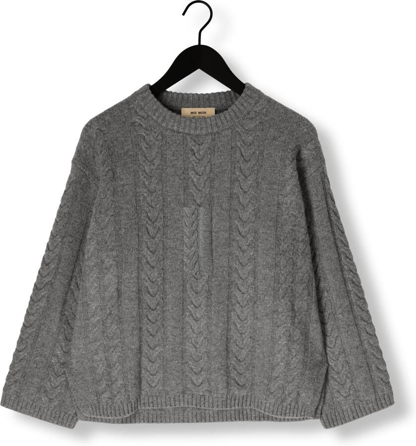 MOS MOSH Dames Truien & Vesten Mmbryndis Crewneck Knit Grijs