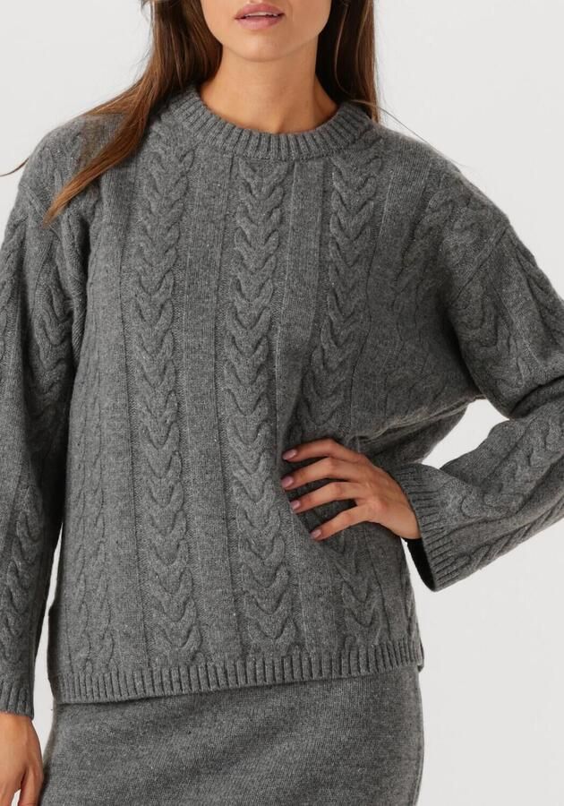 MOS MOSH Dames Truien & Vesten Mmbryndis Crewneck Knit Grijs - Foto 2