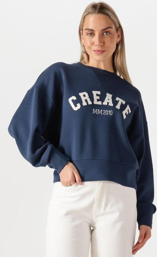 MOS MOSH Dames Truien & Vesten Mmcelli O-ls Sweatshirt Donkerblauw - Foto 4