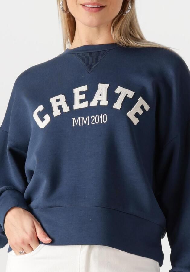 MOS MOSH Dames Truien & Vesten Mmcelli O-ls Sweatshirt Donkerblauw - Foto 3