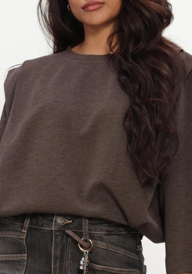 MOS MOSH Dames Truien & Vesten Mmmae O-3 4 Sleeve Sweatshirt Bruin - Foto 4