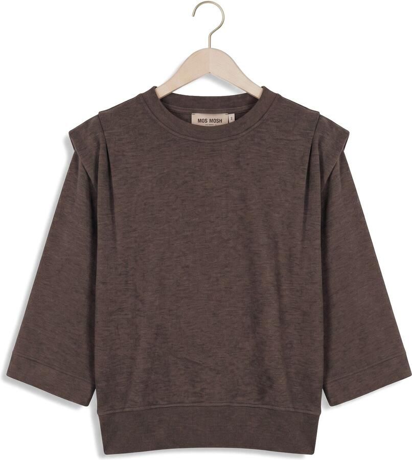 MOS MOSH Dames Truien & Vesten Mmmae O-3 4 Sleeve Sweatshirt Bruin - Foto 2