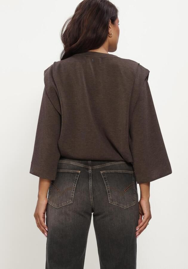 MOS MOSH Dames Truien & Vesten Mmmae O-3 4 Sleeve Sweatshirt Bruin - Foto 3