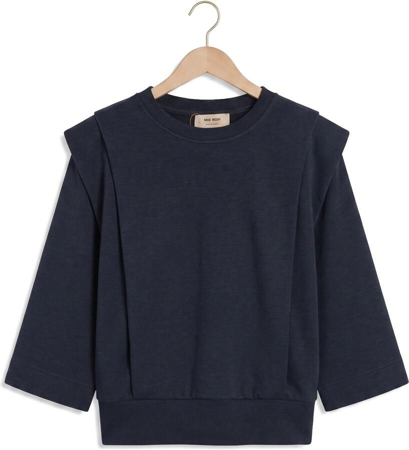 MOS MOSH Dames Truien & Vesten Mmmae O-3 4 Sleeve Sweatshirt Donkerblauw - Foto 2