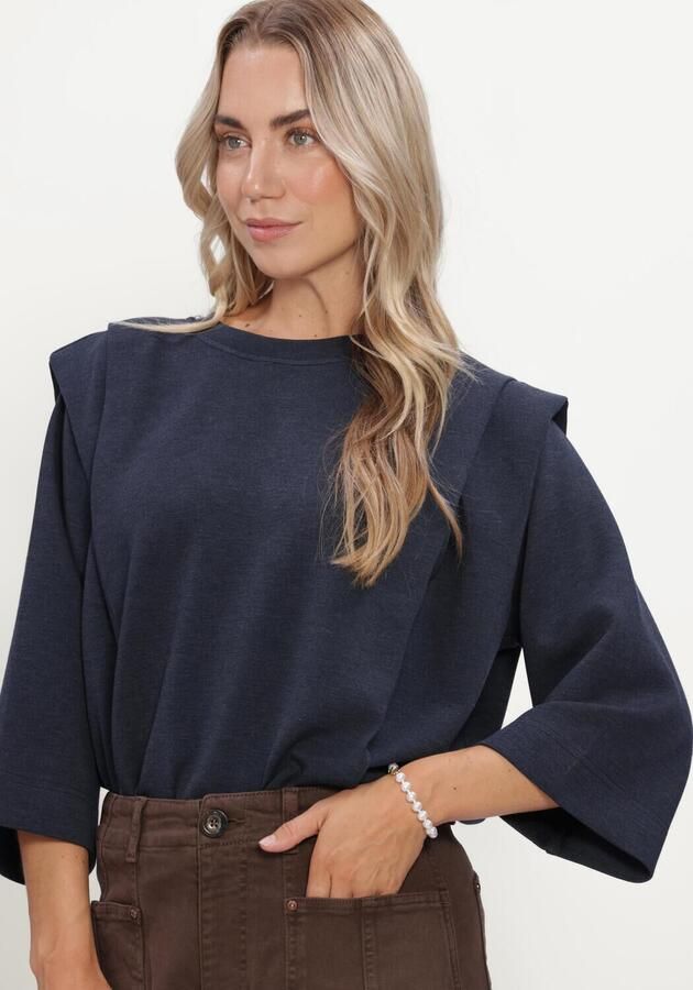 MOS MOSH Dames Truien & Vesten Mmmae O-3 4 Sleeve Sweatshirt Donkerblauw - Foto 4