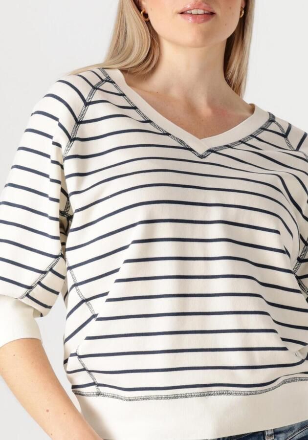 MOS MOSH Dames Truien & Vesten Mmmaggie Stripe Sweatshirt Blauw - Foto 2