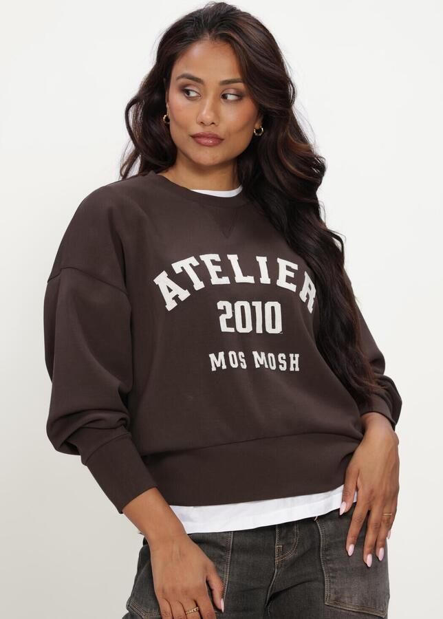 MOS MOSH Dames Truien & Vesten Mmnima O-ls Sweatshirt Bruin - Foto 3